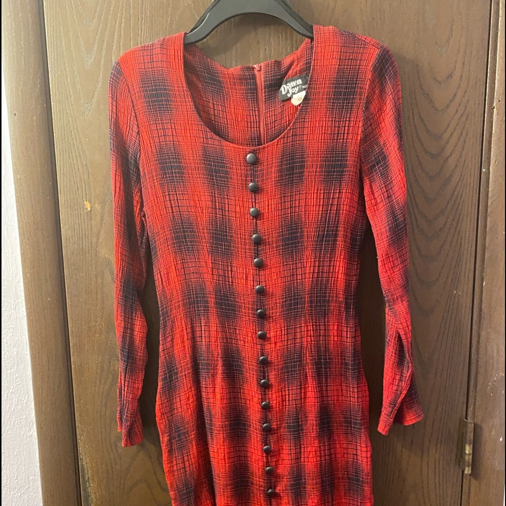 Vintage red dress - Picture 4 of 8